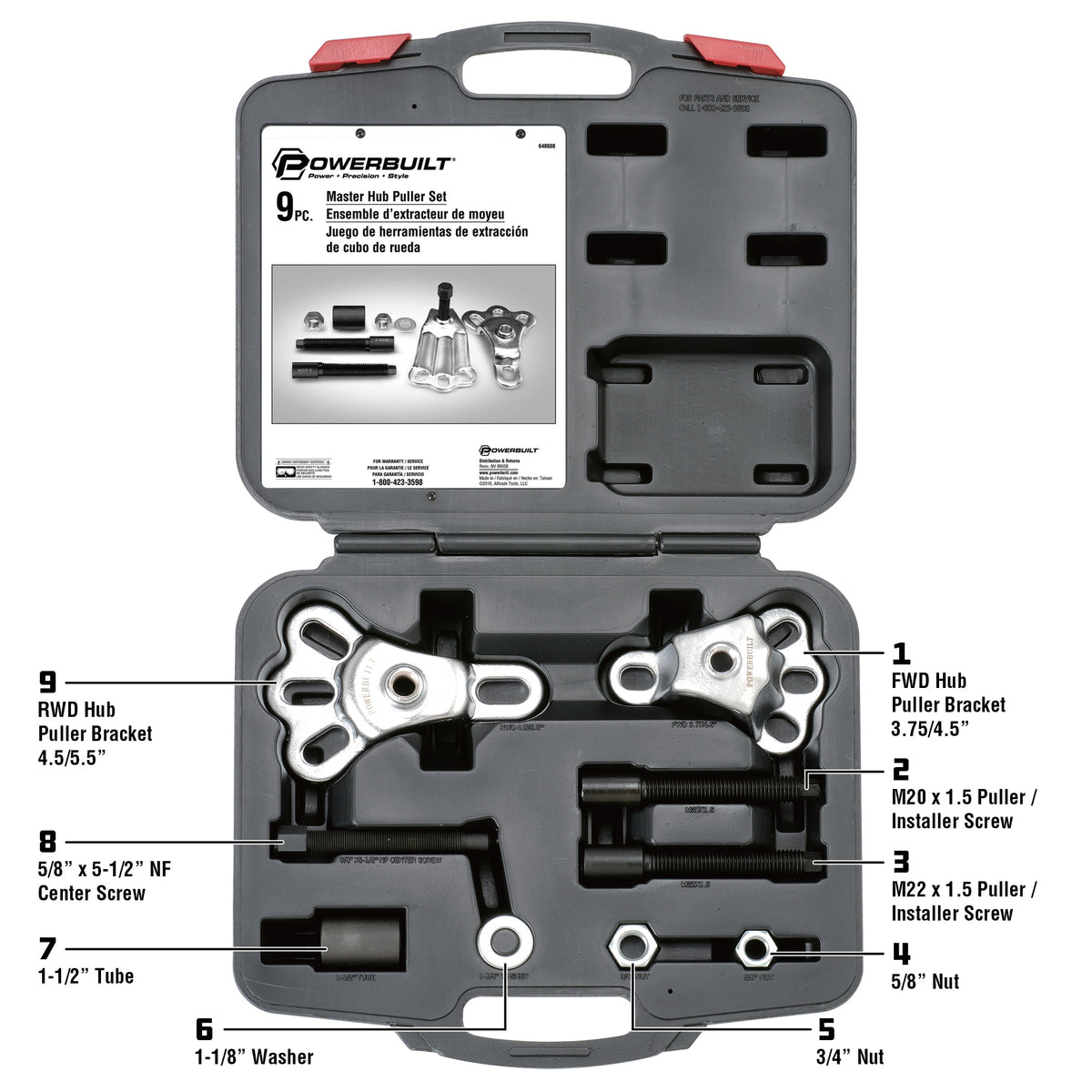 Master Hub Puller Kit