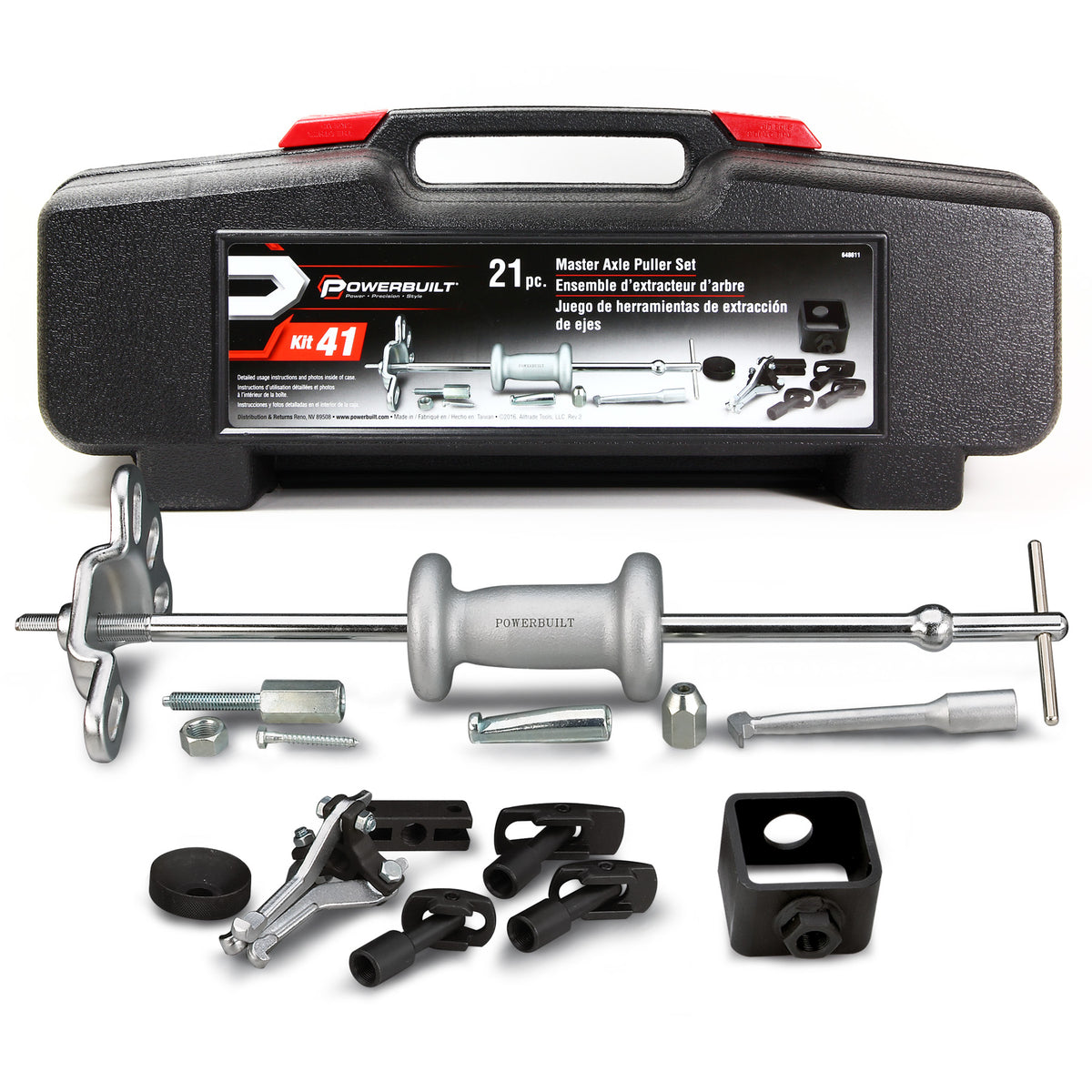 21 Piece Master Axle Puller Kit