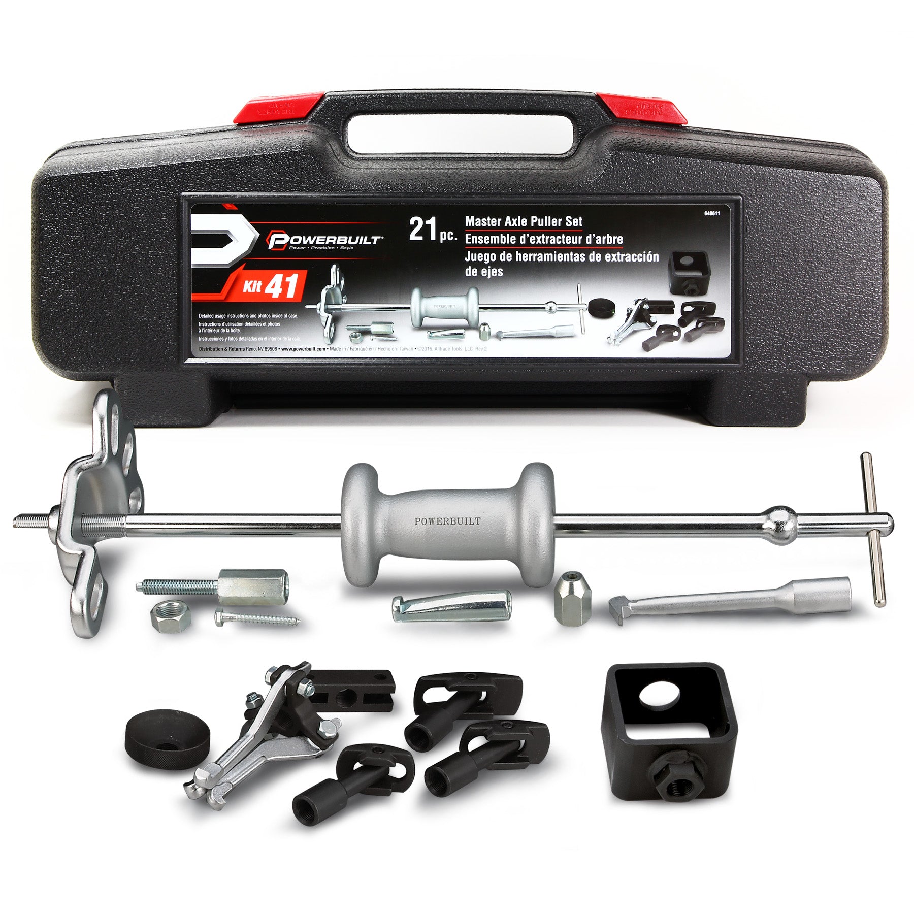 21 Piece Master Axle Puller Kit