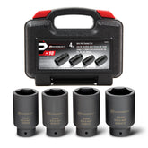 4 Piece Axle Nut Socket Set