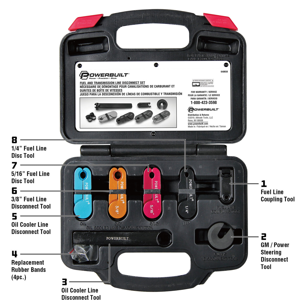 11 Piece Fuel And Transmission Line Disconnect Kit