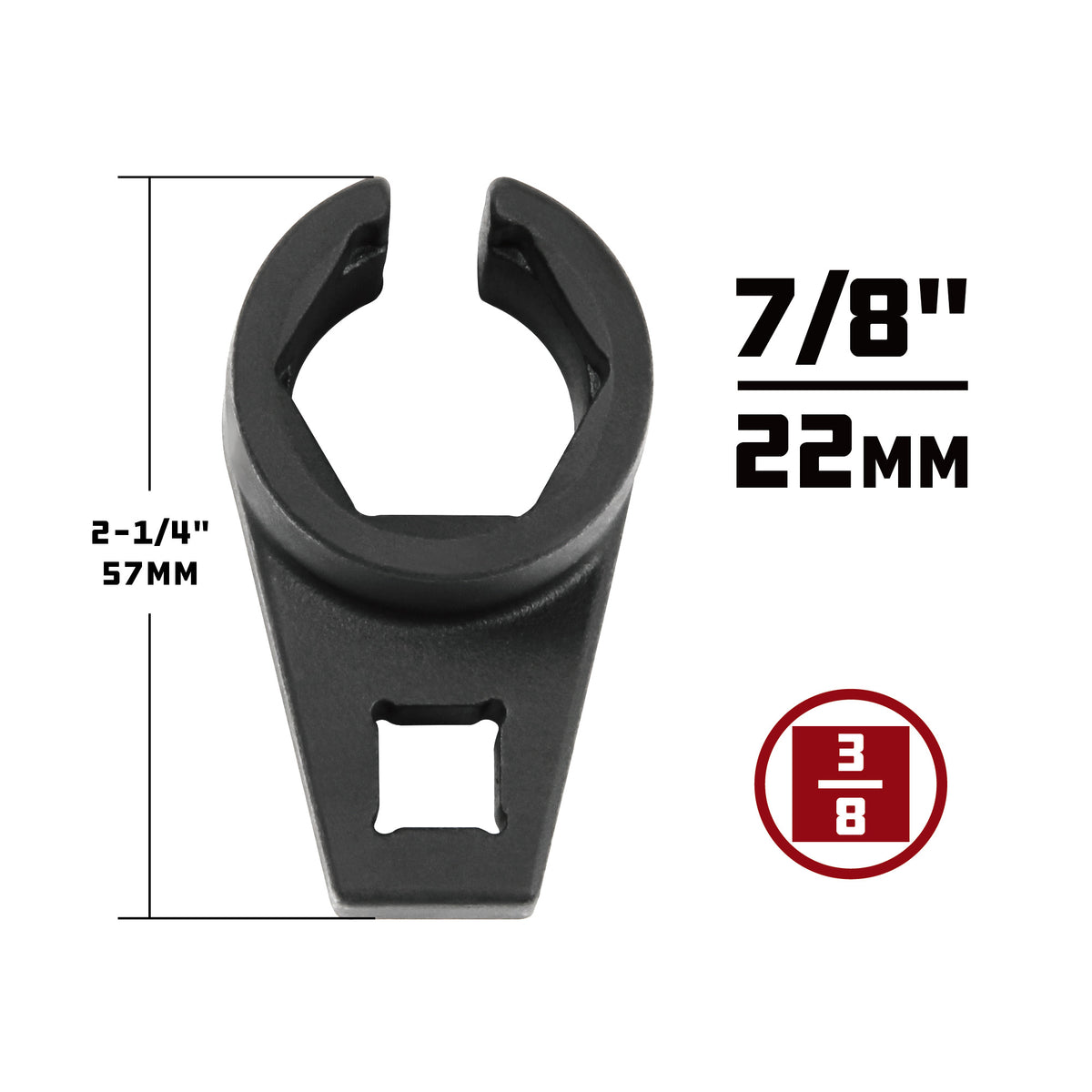 3/8 in. Dr. 7/8 in. 22mm Oxygen 02 Sensor Wrench