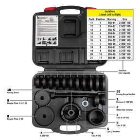 23 Piece FWD Bearing Removal And Installer Kit