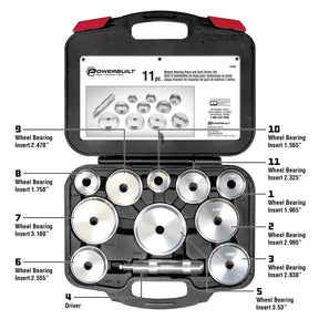 11 Piece Master Bearing Race And Seal Driver Kit