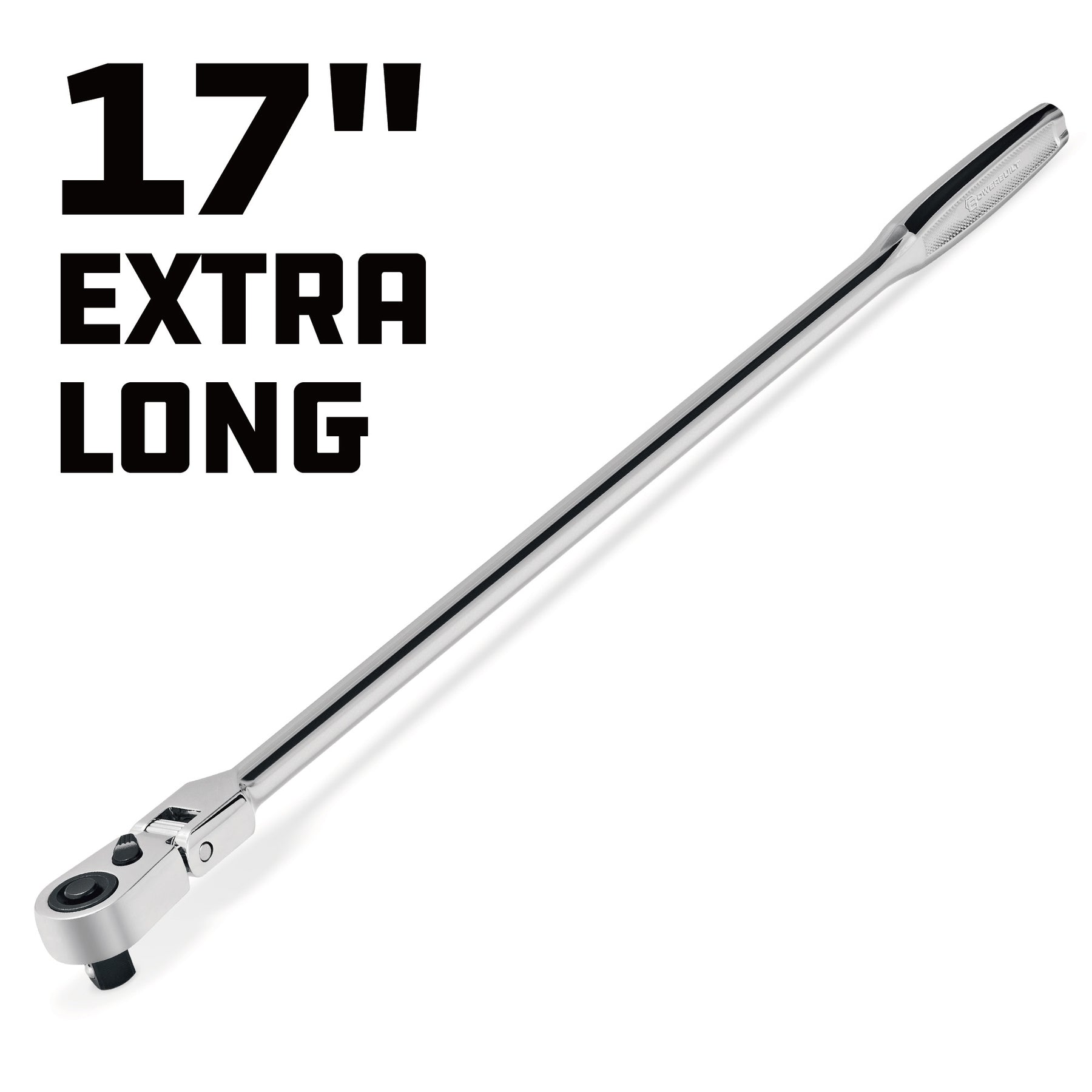 Pro Tech 3/8 in. Dr. 17 in. Long Reach Flex Head Ratchet