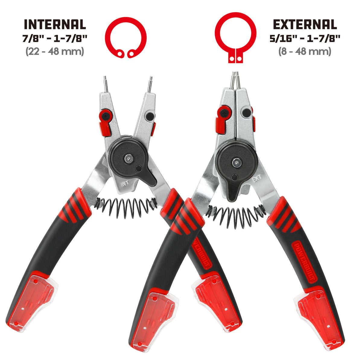 Combination Switch Internal/External Snap Ring Pliers