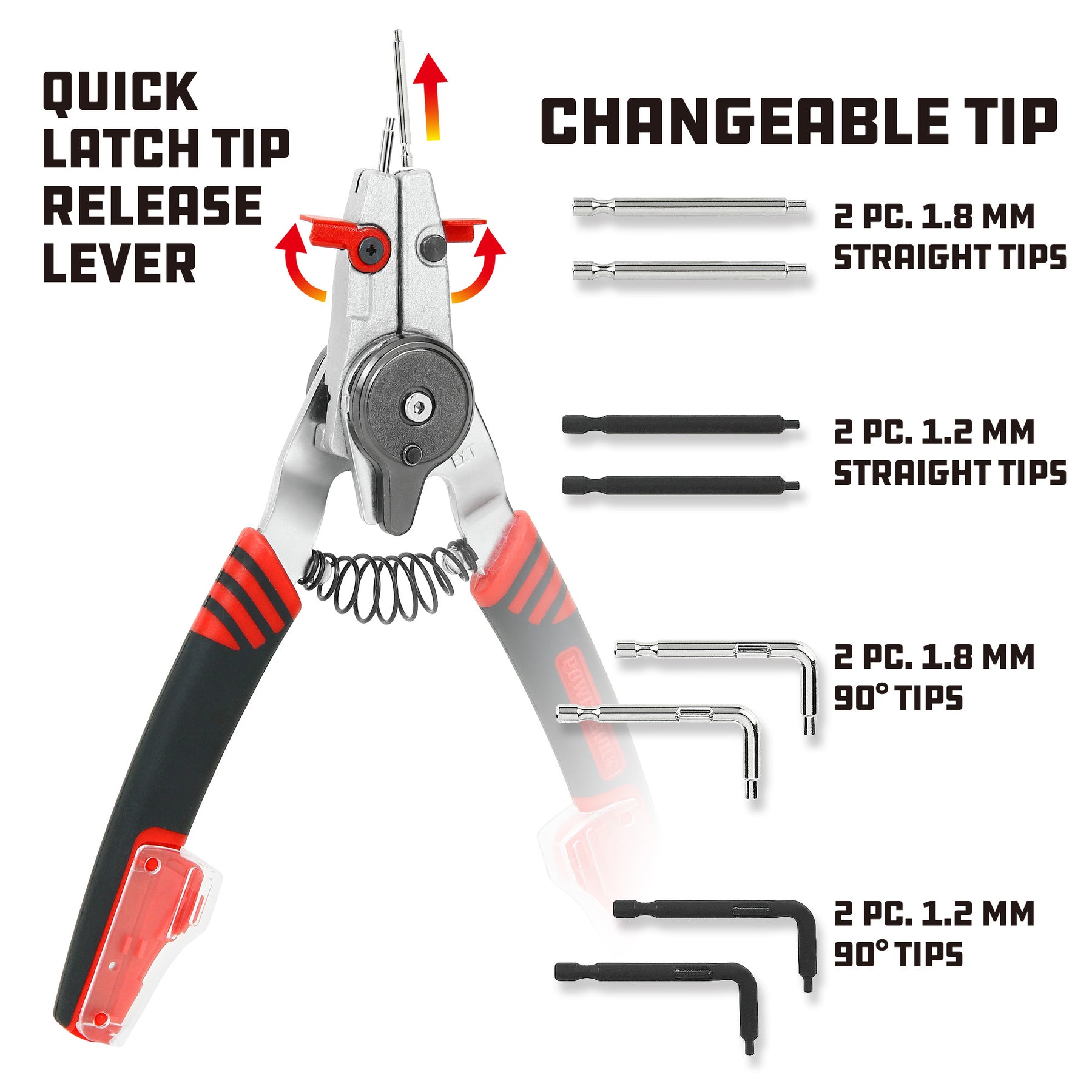 Combination Switch Internal/External Snap Ring Pliers