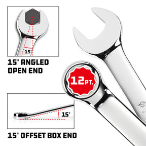 14 Piece Pro Tech SAE Combination Wrench Set