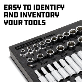 54 Piece Pro Tech 3/8 in. Dr. SAE & Metric Socket Set