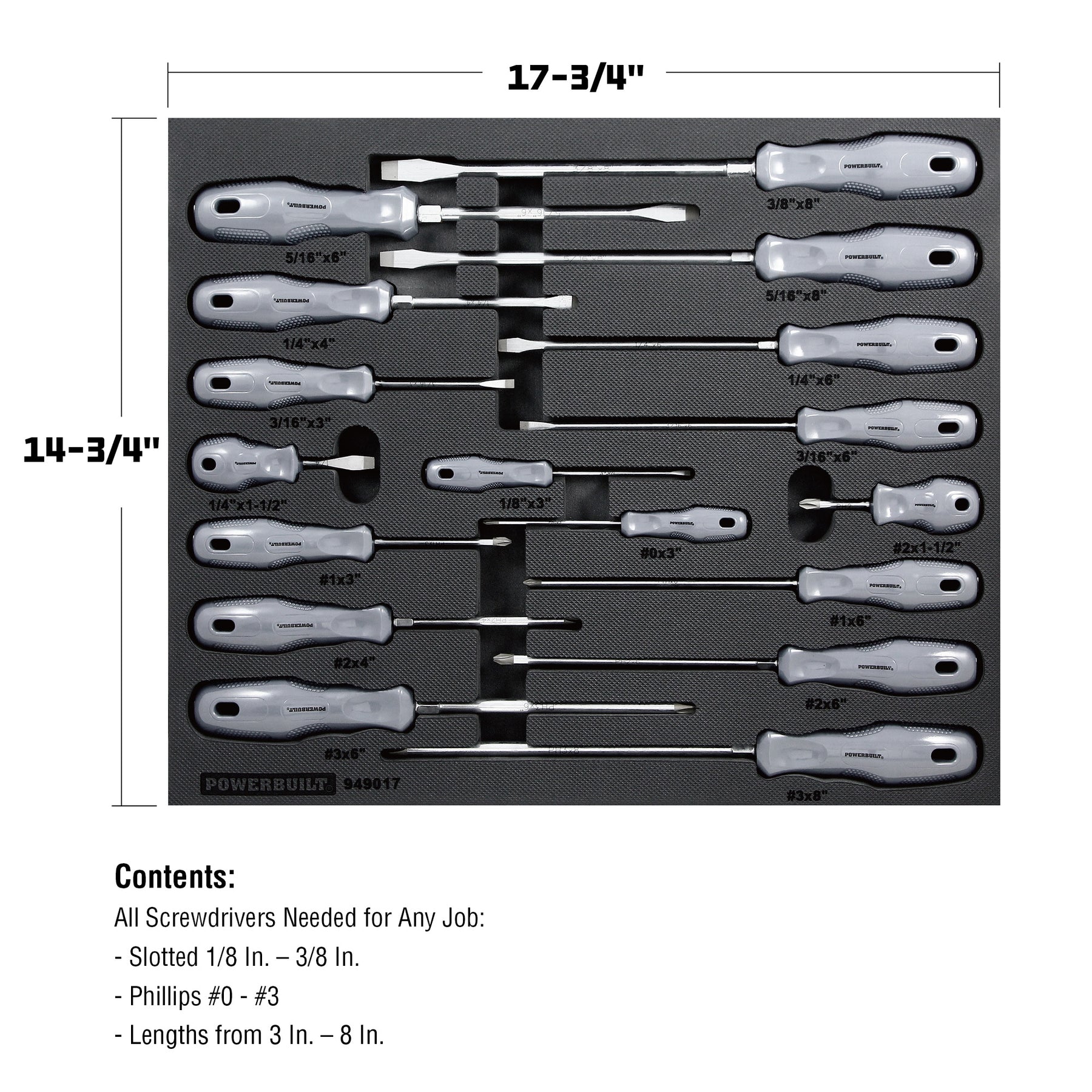 17 Piece Pro Tech Acetate Screwdriver Set