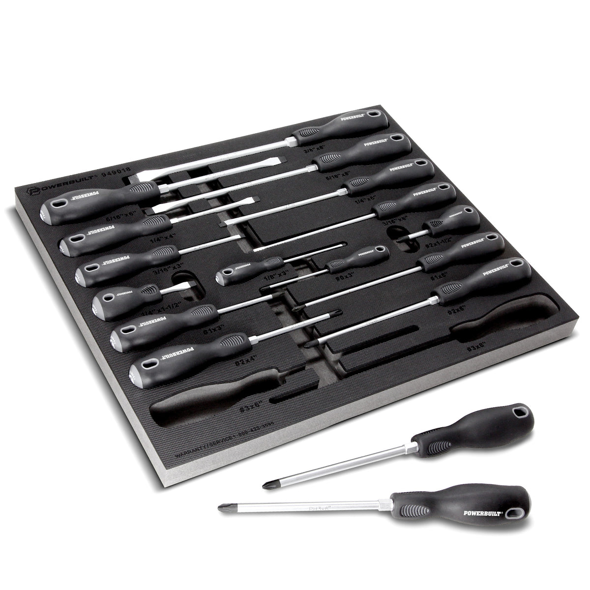 17 Piece Pro Tech Double Injection Screwdriver Set