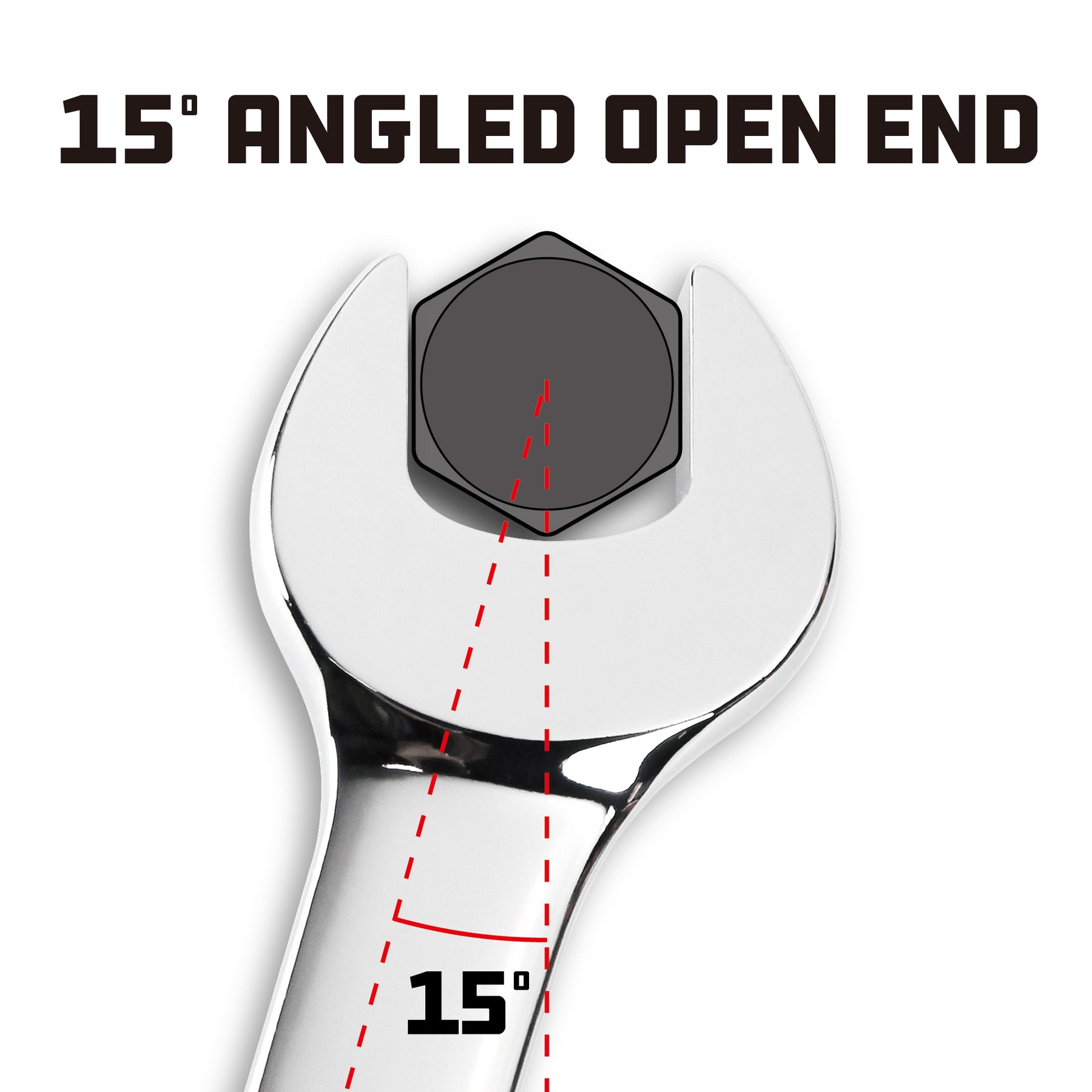 11/16 Inch Fully Polished SAE Combination Wrench